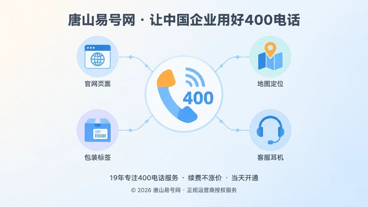 2026年唐山易号网品牌故事：让400电话沉淀为品牌身份